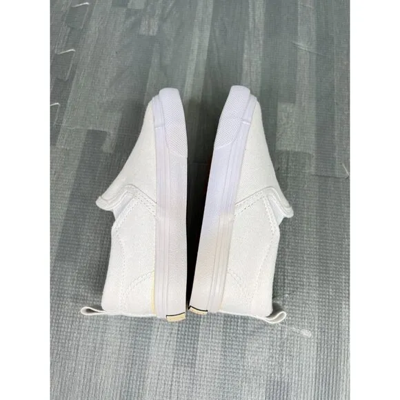Polo Ralph Lauren Carlee Bear Slip On Shoes White Girls Sz 10.5