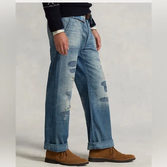 Polo Ralph Lauren Classic Fit Distressed Jeans
