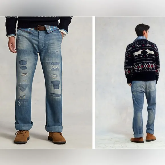 Polo Ralph Lauren Classic Fit Distressed Jeans