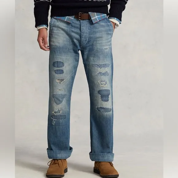Polo Ralph Lauren Classic Fit Distressed Jeans