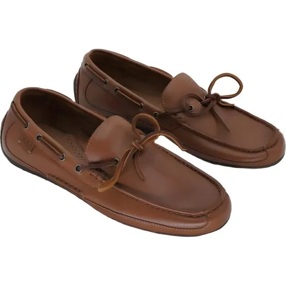 Polo Ralph Lauren Men's Tan Leather Drivers Size 11