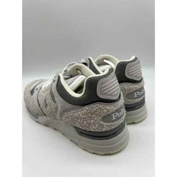 Polo Ralph Lauren Men's Trackster 200 Hairy Gray Suede Sneakers Size 11