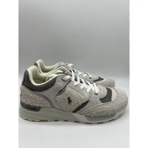 Polo Ralph Lauren Men's Trackster 200 Hairy Gray Suede Sneakers Size 11
