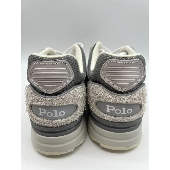 Polo Ralph Lauren Men's Trackster 200 Hairy Gray Suede Sneakers Size 11
