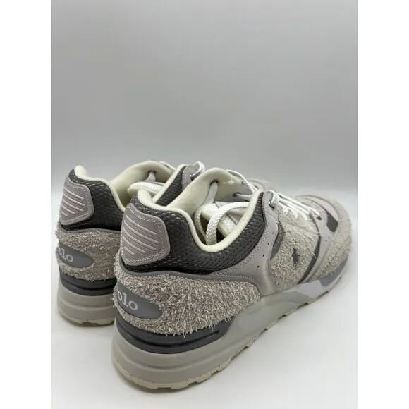 Polo Ralph Lauren Men's Trackster 200 Hairy Gray Suede Sneakers Size 11