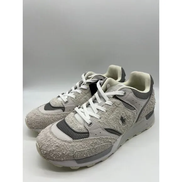 Polo Ralph Lauren Men's Trackster 200 Hairy Gray Suede Sneakers Size 11