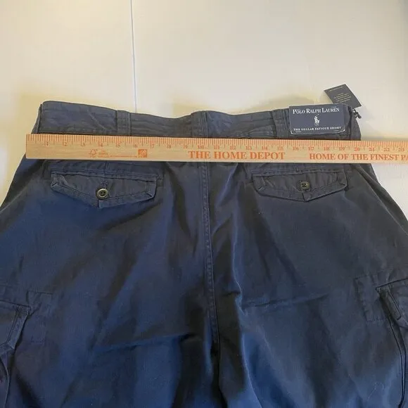 Polo Ralph Lauren NWT Gellar 10.25&quot; Inseam Cargo Shorts Sz 42 Navy Blue