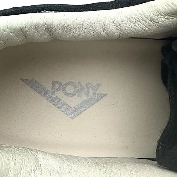 PONY Mens Linebacker Lux Genuine Leather and Suede Lace Up Athletic Size 8