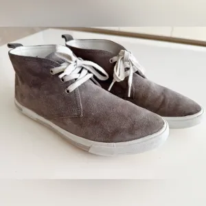 PRADA Grey Suede Sneakers
