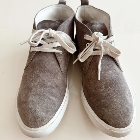 PRADA Grey Suede Sneakers
