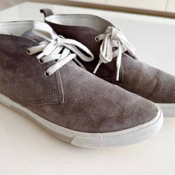 PRADA Grey Suede Sneakers