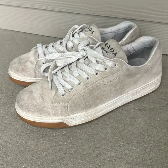 PRADA Milano Suede Sneakers