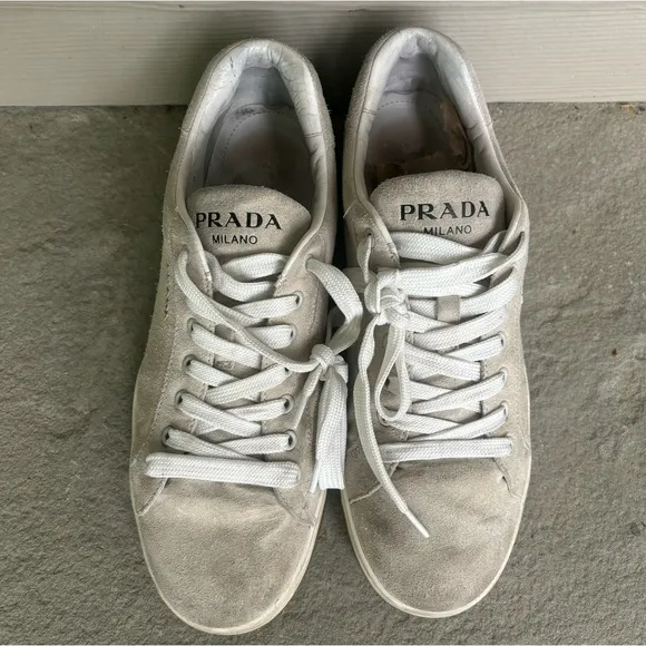 PRADA Milano Suede Sneakers