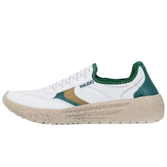 Psudo Shoes Womens 8 Cambridge Green SlipOn Sneaker Casual Lace Free Made in USA