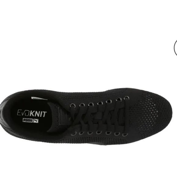 PUMA BASKET CLASSIC EVOKNIT BLACK SNEAKERS