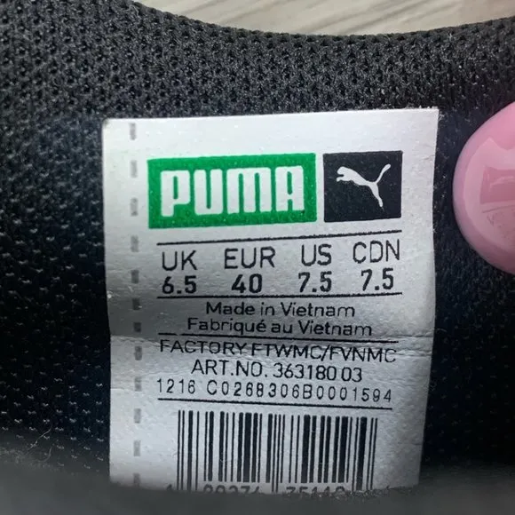 PUMA BASKET CLASSIC EVOKNIT BLACK SNEAKERS