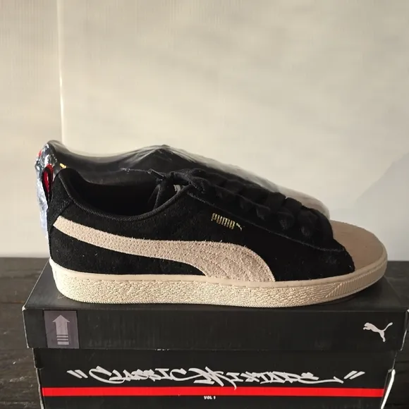 Puma Black and Cream Sneakers**New**