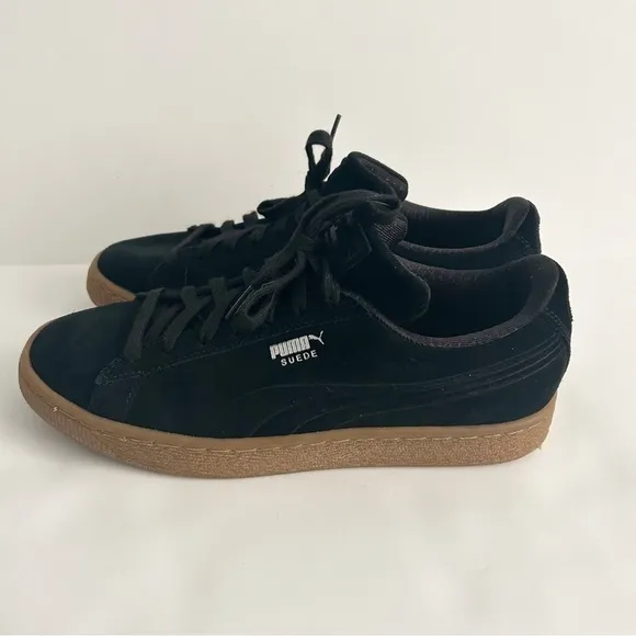 Puma Black Suede Classic Debossed Q4 Shoes