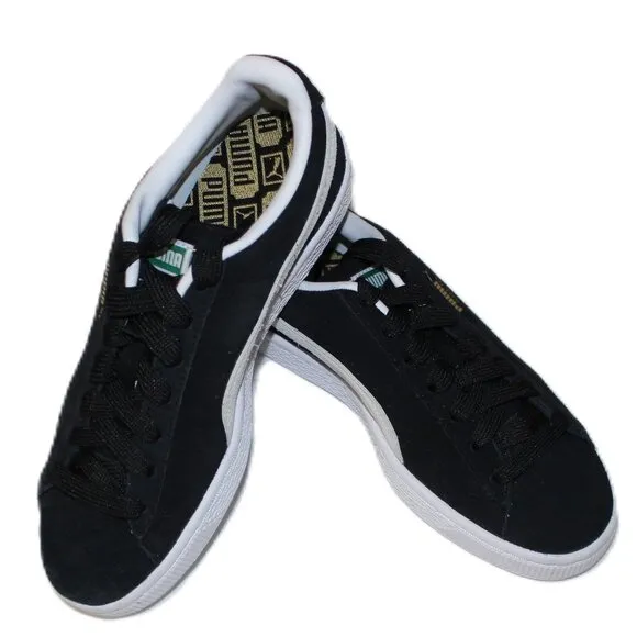 PUMA BLACK SUEDE CLASSIC XXI JR SNEAKERS US 4C