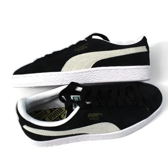 PUMA BLACK SUEDE CLASSIC XXI JR SNEAKERS US 4C