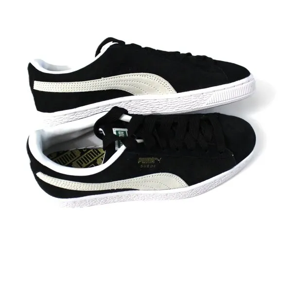 PUMA BLACK SUEDE CLASSIC XXI JR SNEAKERS US 4C