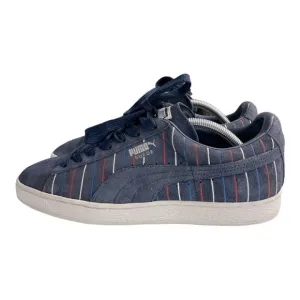 Puma Blue Suede Red White Stripe 359404-01 SneakersSize Men's 10.5