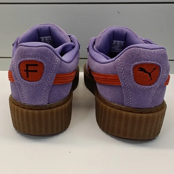 Puma Fenty Creeper Phatty Lavender Red Purple Suede Casual Sneakers Women's 7.5