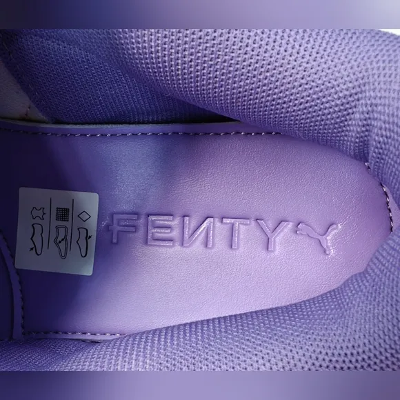 Puma Fenty Creeper Phatty Lavender Red Purple Suede Casual Sneakers Women's 7.5