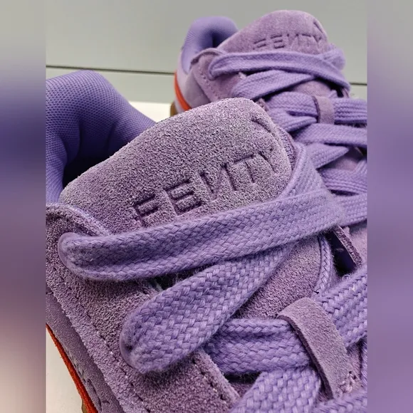 Puma Fenty Creeper Phatty Lavender Red Purple Suede Casual Sneakers Women's 7.5