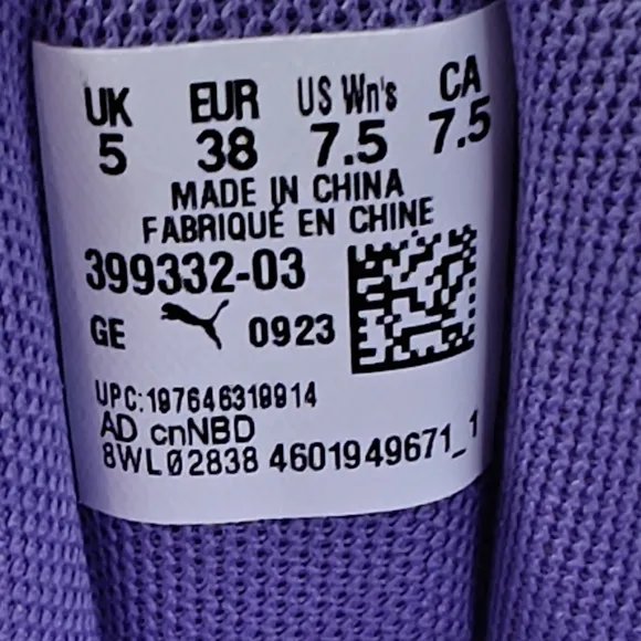 Puma Fenty Creeper Phatty Lavender Red Purple Suede Casual Sneakers Women's 7.5