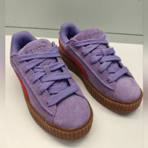 Puma Fenty Creeper Phatty Lavender Red Purple Suede Casual Sneakers Women's 7.5