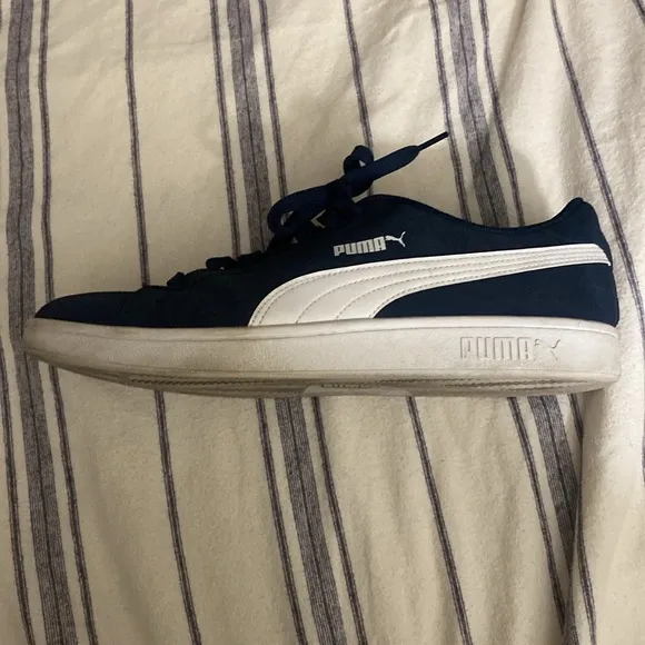 PUMA Navy Blue Suede Classic XXI Sneakers Sz US 11/UK 10 EUC