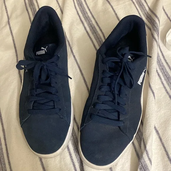 PUMA Navy Blue Suede Classic XXI Sneakers Sz US 11/UK 10 EUC
