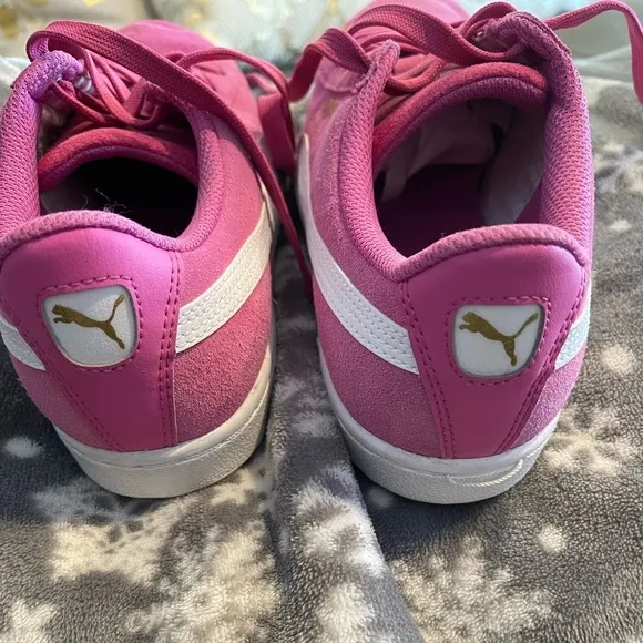 Puma Pink suede women’s sneakers