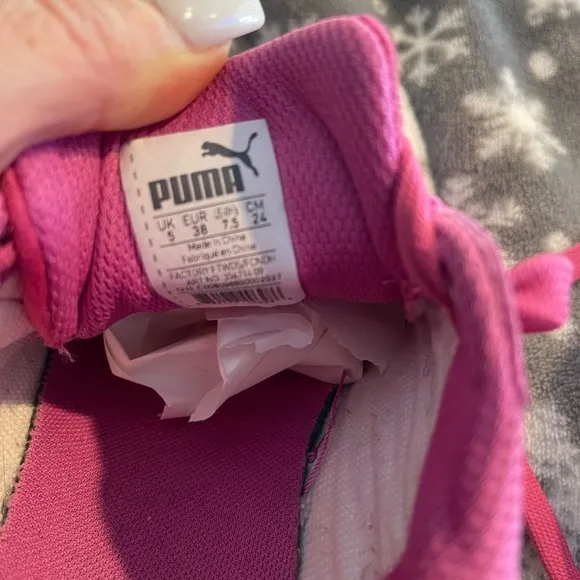 Puma Pink suede women’s sneakers