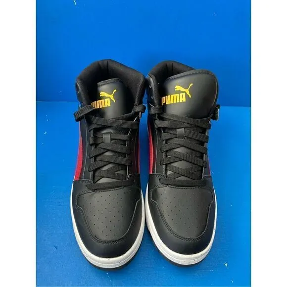 Puma Rebound Layup Mid Shoes Trainers Mid Cut Basketball Casual Sneaker size 12