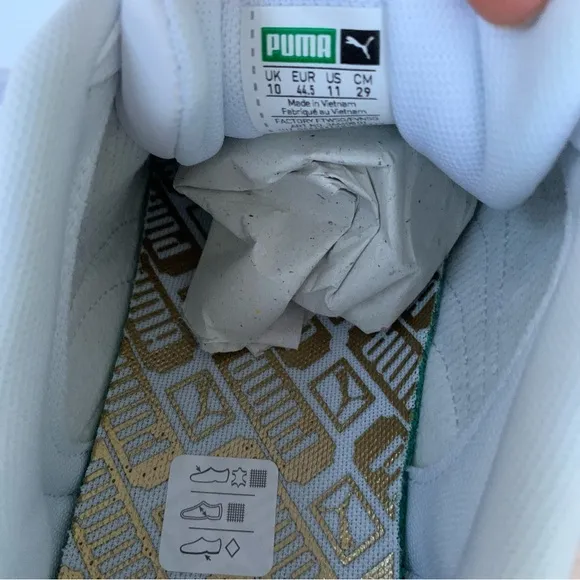 PUMA Roma Classic Gum Sneaker white -Puma Team Gold 36640801 Mens Size 11