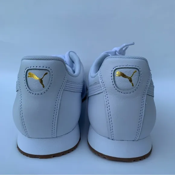 PUMA Roma Classic Gum Sneaker white -Puma Team Gold 36640801 Mens Size 11