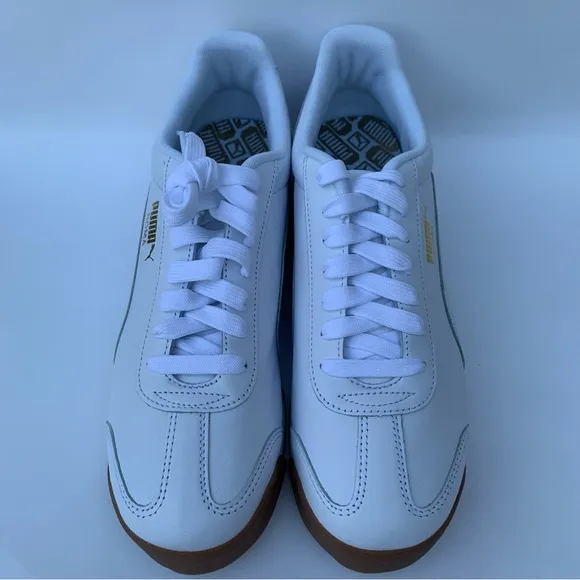 PUMA Roma Classic Gum Sneaker white -Puma Team Gold 36640801 Mens Size 11