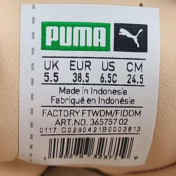 Puma Sneakers GS Kids Size 6.5 Suede Classic Tonal Jr Natural Vachetta 365757-02