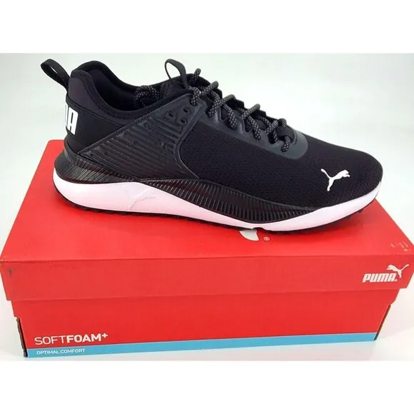 PUMA Sneakers Men's 10 PC Runner Activewear Shoes Breathable Athletic Black