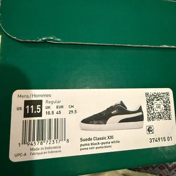 Puma Suede Classic Sneakers - size 11.5 - brand new in box. Retails for $75.