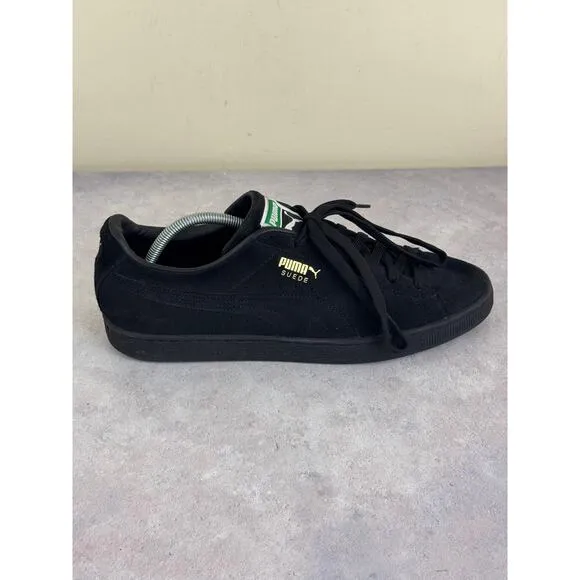 Puma Suede Classic XXI Sneakers Men's 13 Triple Black Athletic Shoes 374915-12