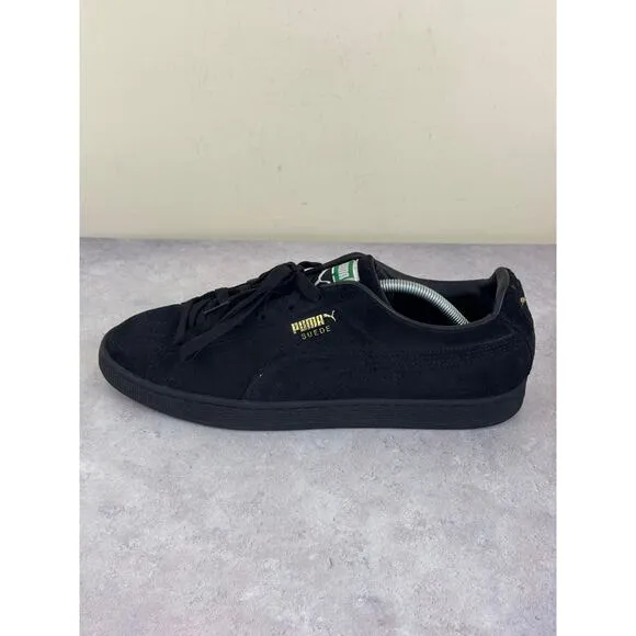 Puma Suede Classic XXI Sneakers Men's 13 Triple Black Athletic Shoes 374915-12