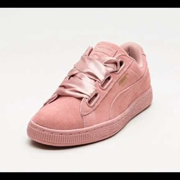 Puma Suede Heart Satin II Dusty Rose Sneakers