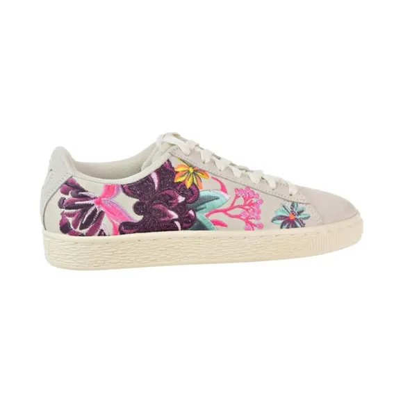PUMA Suede Hyper Embroidered Whisper White/Orchid | 7