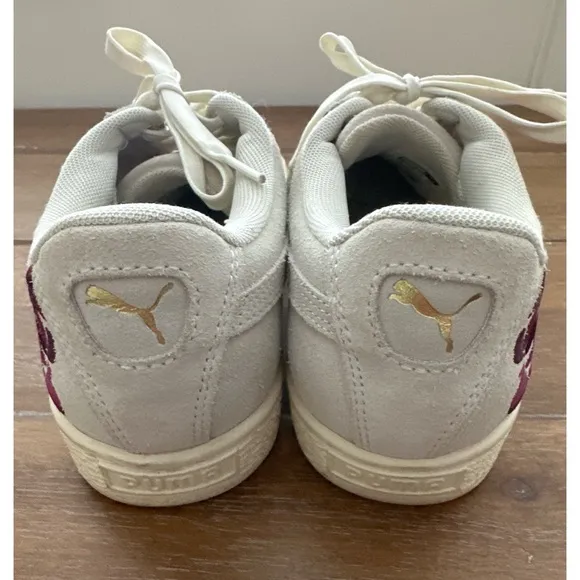 PUMA Suede Hyper Embroidered Whisper White/Orchid | 7