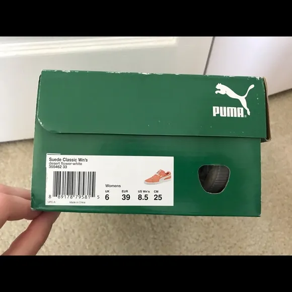 Puma suede pink sneakers