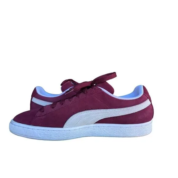 PUMA Suede XL sneakers in burgundy and white Size 11.5