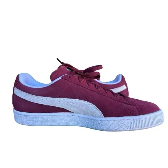 PUMA Suede XL sneakers in burgundy and white Size 11.5